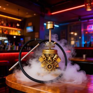 LinkUp Insights: How to optimize the user experience and airflow for the V8 Engine Style Medium Resin Single Hose Hookah.