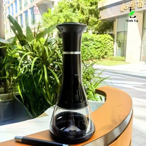 The distinctive artistic silhouette and craftsmanship of the Gen 2 Electronic Hookah Shisha Head.