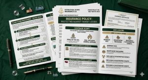 Freight insurance policy sample showing coverage scope and exclusion clauses
