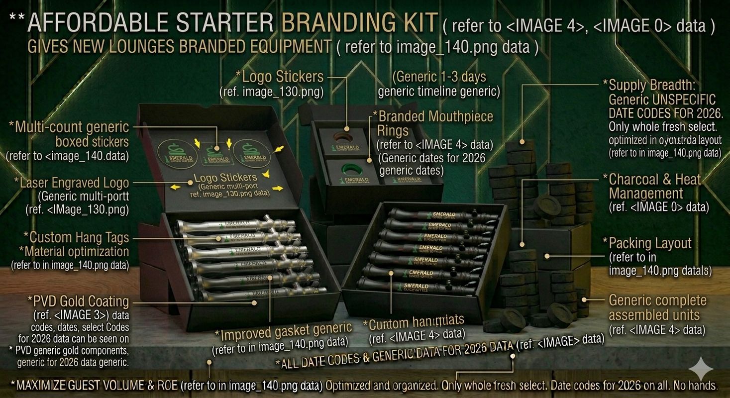 A growth path infographic product photography showing brand evolution from small batch to large scale: custom labels, laser engraving, custom packaging, full OEM design. Each stage represents increasing investment and brand maturity. Dark emerald green background.