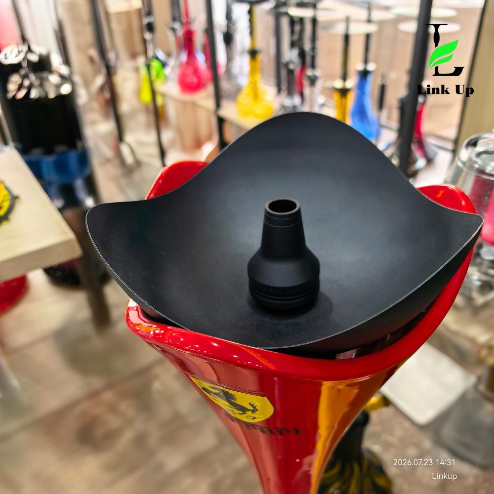 Advanced purge valve and quiet diffuser functionality on Ferrari Sports Car Style Shisha shisha.