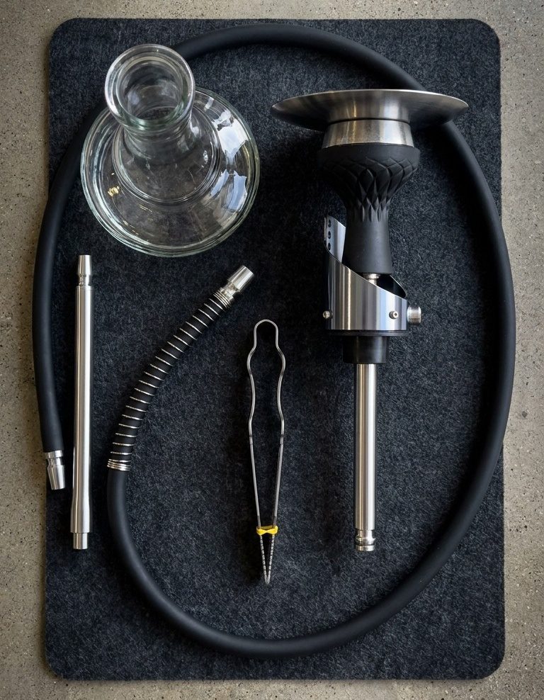 Full assembly showcasing the stainless steel ash tray and tight rubber grommet seal.