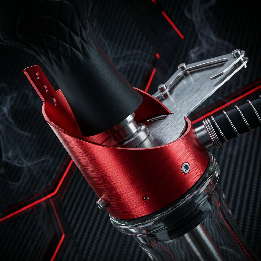 Advanced purge valve and quiet diffuser functionality on Compact Mini Model Portable Hookah shisha.